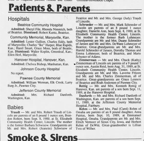 Clipping from Beatrice Daily Sun